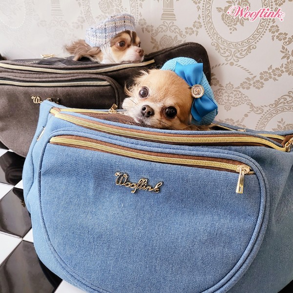 楽天市場】ウーフリンク WOOFLINK HUG BAG ♥ DENIM【小型犬 犬用