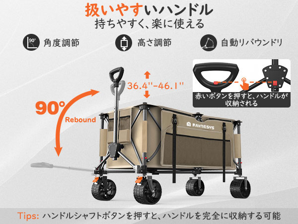 楽天市場】☆P10倍 2/10まで☆Raynesys キャリーワゴン 大容量260L 耐