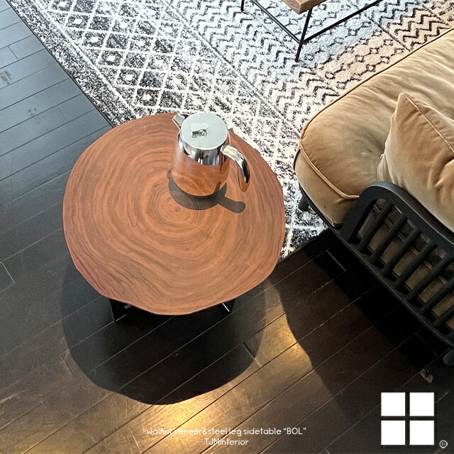 Noras サイドテーブル ウォールナット 真鍮金具 noras サイドテーブル