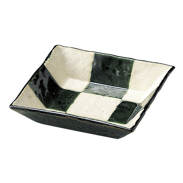 日本製 向付 お皿 織部片口6.5浅鉢 1個 業務用 食器 和風 和食器 陶器