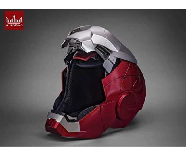 新品AUTOKINGアイアンマン マーク5 MK5 ヘルメット マスク 銀 アイアン