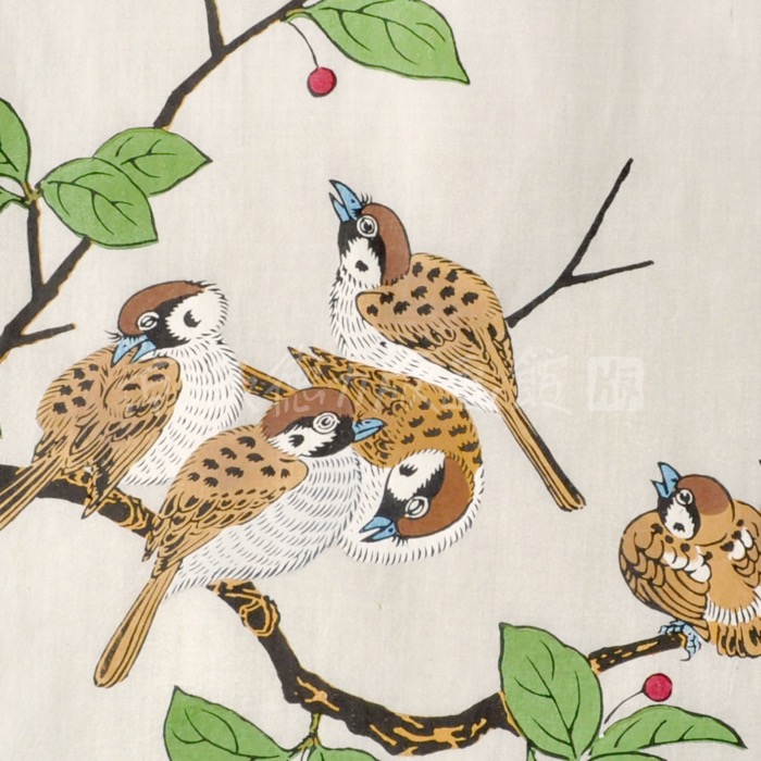 楽天市場】【公式】京都徳力版画館 徳力富吉郎 木版画 中版 雀 (420