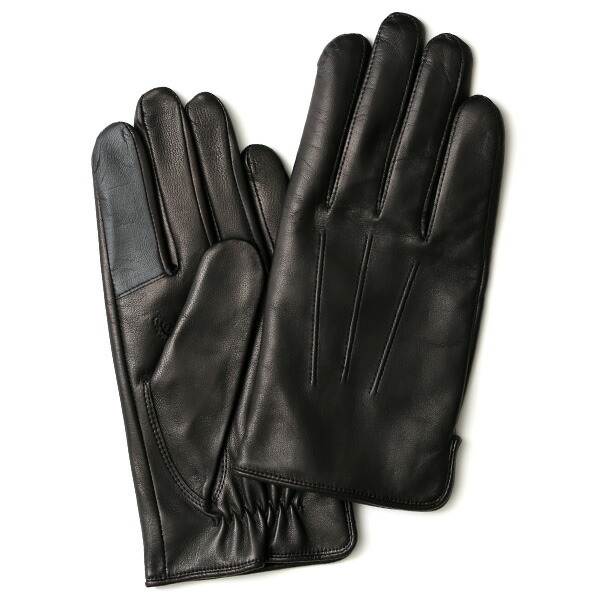 楽天市場】手袋 メンズ 本革 スマホ対応 カシミヤ裏地 ブラック 黒