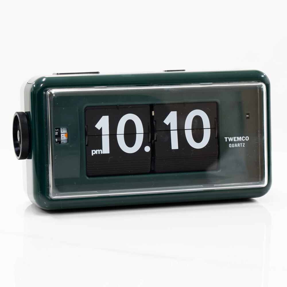 ☆動作品☆TWEMCO トゥエンコ パタパタ時計QT-30 緑 グリーン 【公式通販】