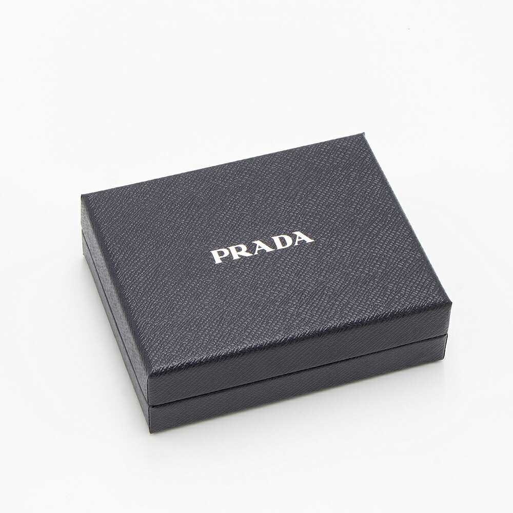 楽天市場】プラダ PRADA 2つ折り財布(小銭入れ付き) ブラック 1MV204