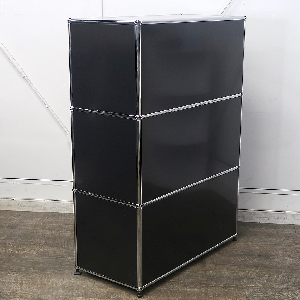 楽天市場】USMハラー 部品等小物収納ラック 3段1列 ブラック : 東京