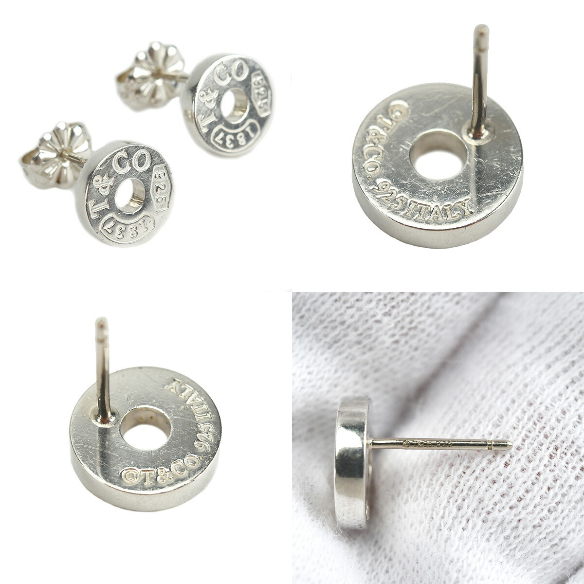楽天市場】ティファニー TIFFANY & Co. 1837 サークル ピアス シルバー