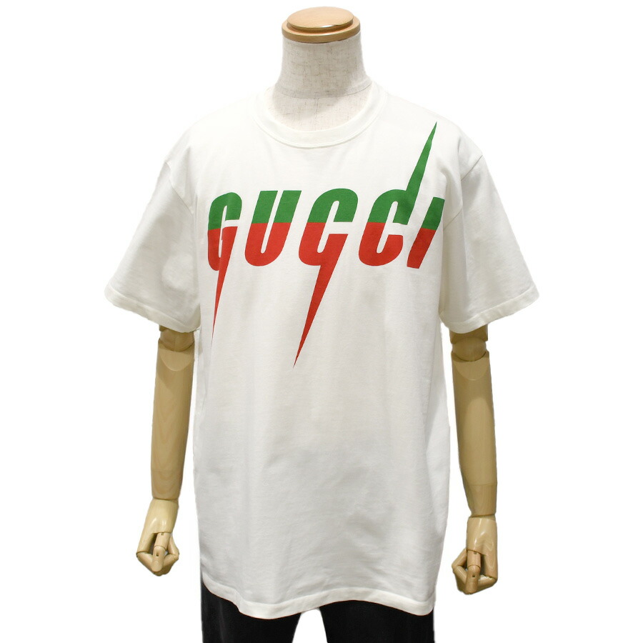 楽天市場】グッチ GUCCI 半袖 Tシャツ クルーネック ブレードロゴ