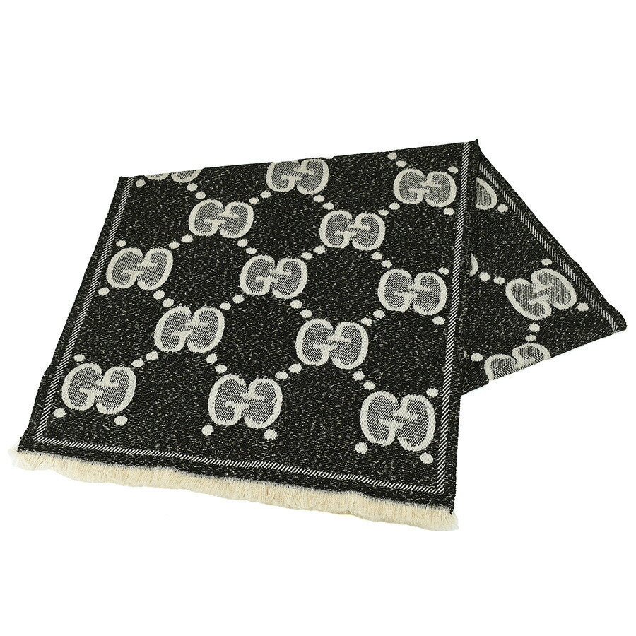 楽天市場】グッチ GUCCI マフラー 大判 ストール GG ジャカード ラメ