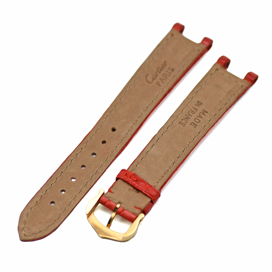 楽天市場】カルティエ Cartier レザーストラップ 時計ベルト 革ベルト