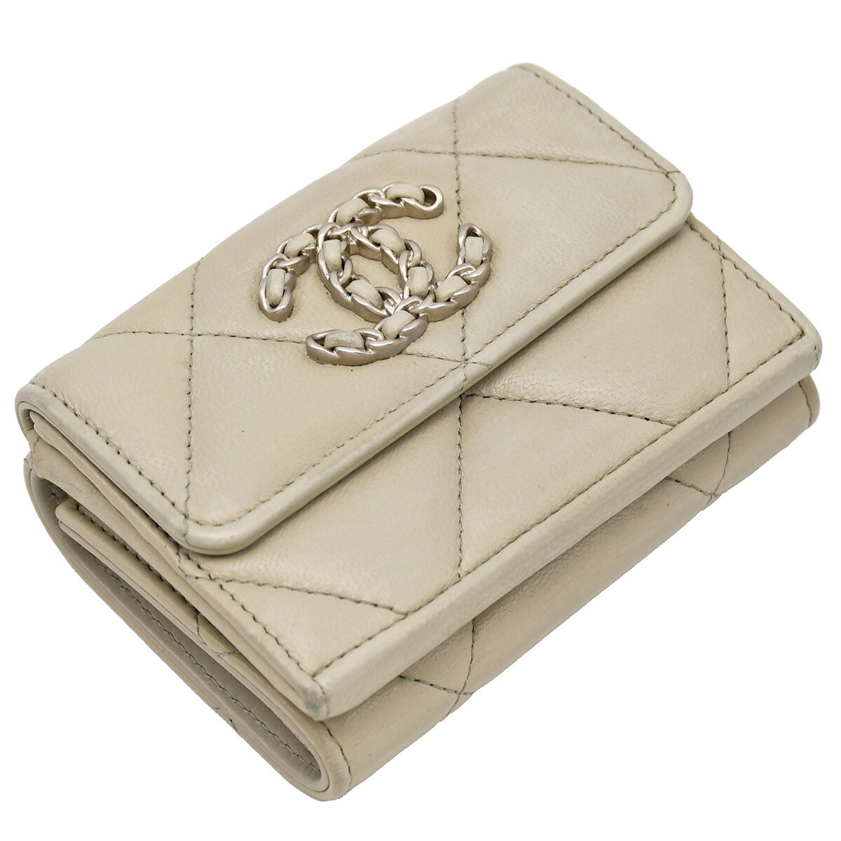 楽天市場】シャネル CHANEL 三つ折り 財布 シャネル19 スモール