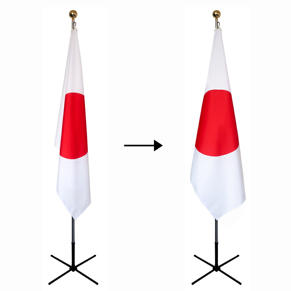 楽天市場】TOSPA 日の丸国旗 フラッグディスプレイセット 90×135cm日本