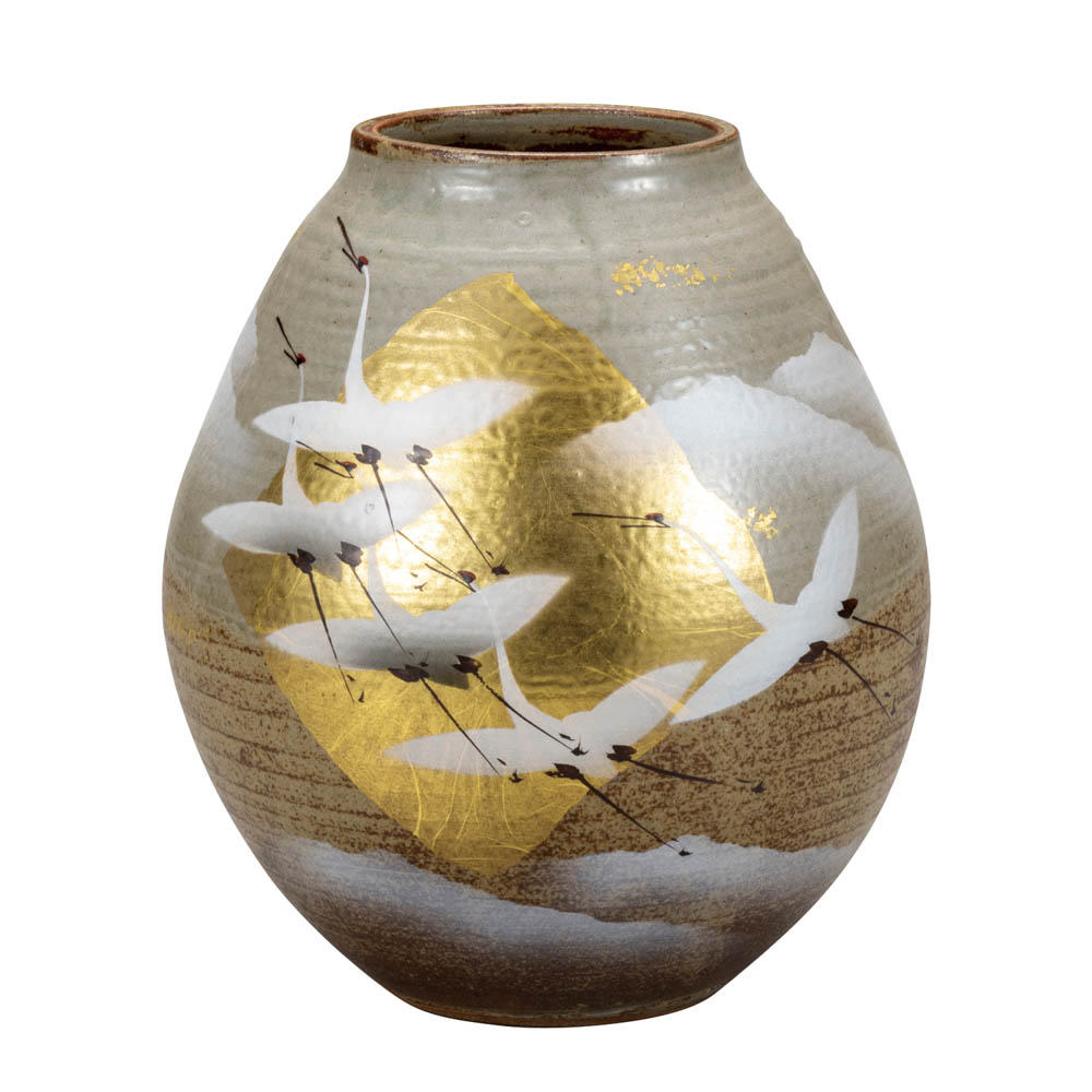 九谷焼山田登陽志花瓶