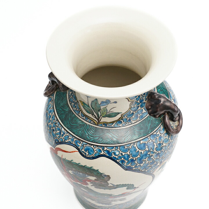 楽天市場】九谷焼 古九谷風唐子龍壺＜花瓶 花器 人気 ギフト 贈り物