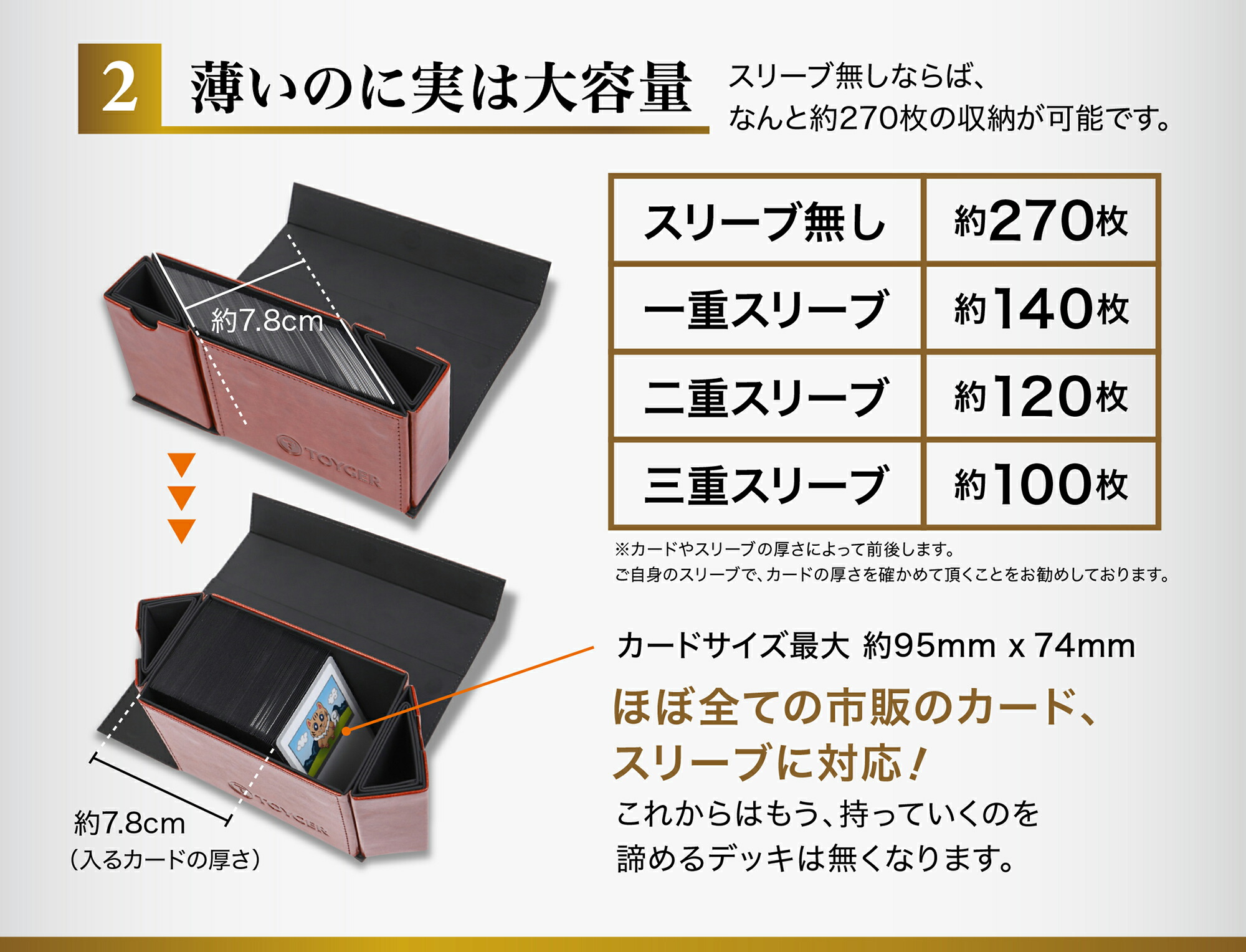 楽天市場】5万個突破！世界初の革新的構造 大ヒットデッキケース
