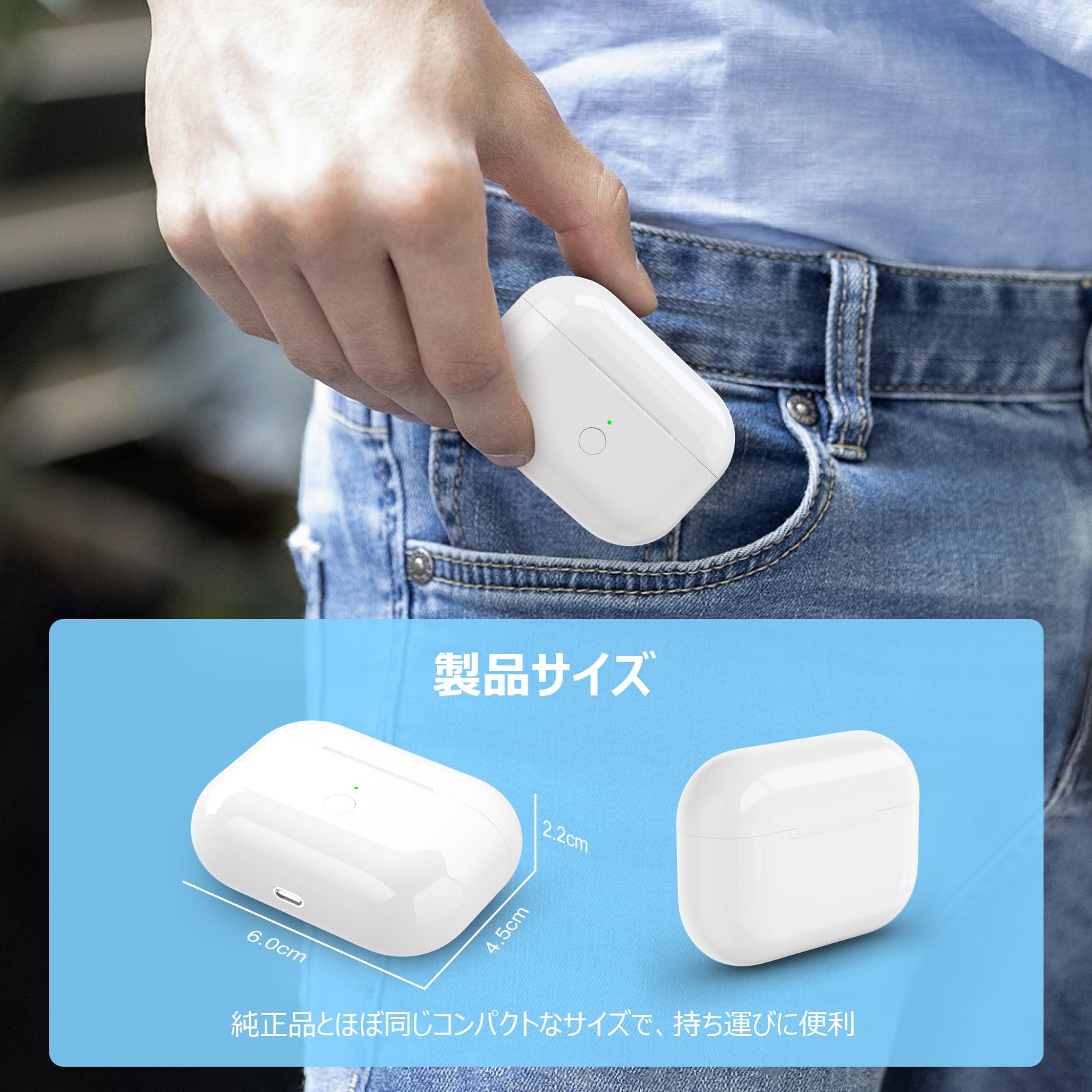 楽天市場】【送料無料】Mounno USB-C充電ケース、Airpods Proとの互換
