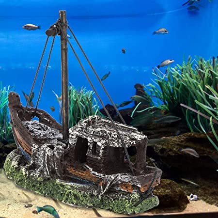 アクアリウム 水槽 オブジェ アクセサリー 沈没船