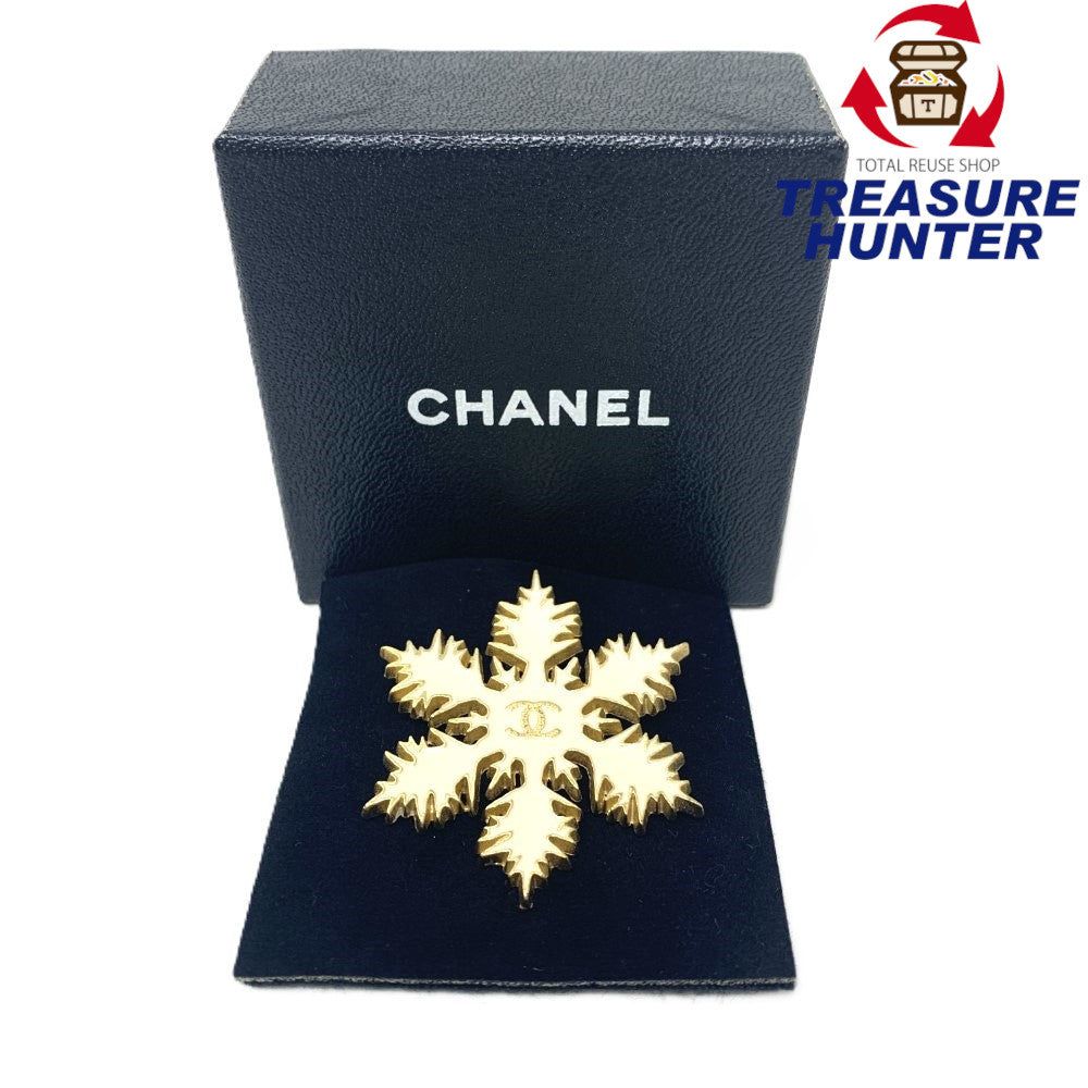 楽天市場】CHANEL ブローチ スノーフレーク 雪の結晶 01A ゴールド