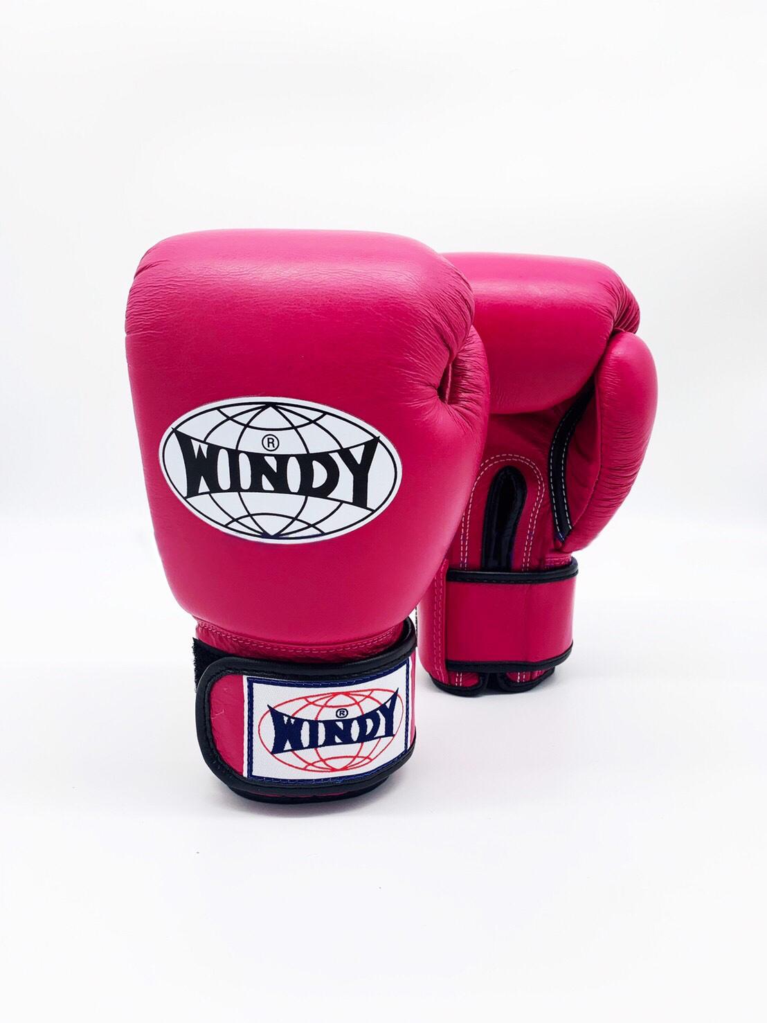 本革製WINDYボクシンググローブ 12oz 紫 キックボクシング 本革製WINDY