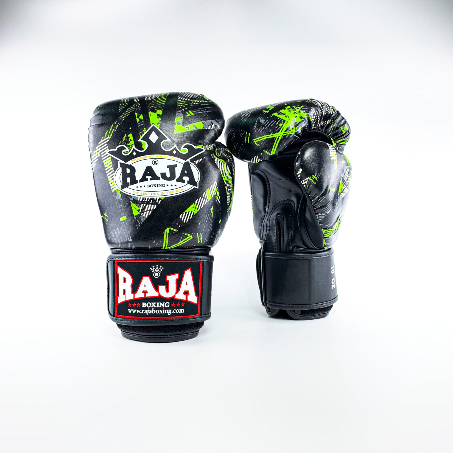 ボクシング グローブ 緑と白 トライバルデザイン 10oz 入手困難 超希少
