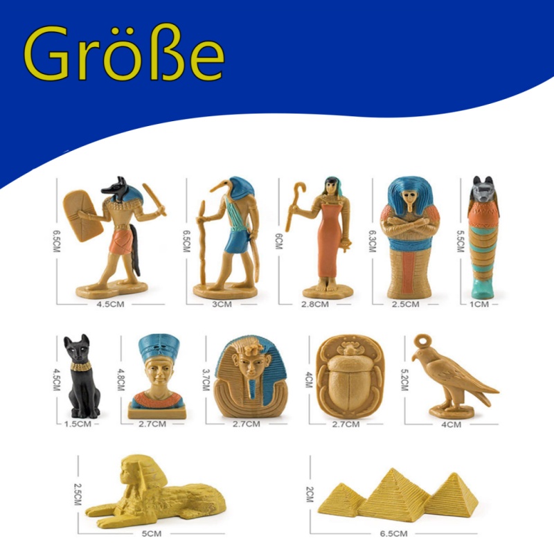 楽天市場】12個の古代エジプトの置物エジプトの装飾品高