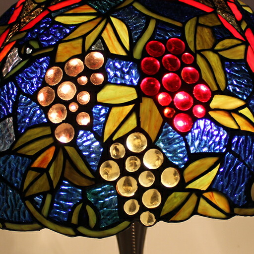 楽天市場】ステンドグラスランプ 葡萄（ロアール）特大 42×h60【ぶどう