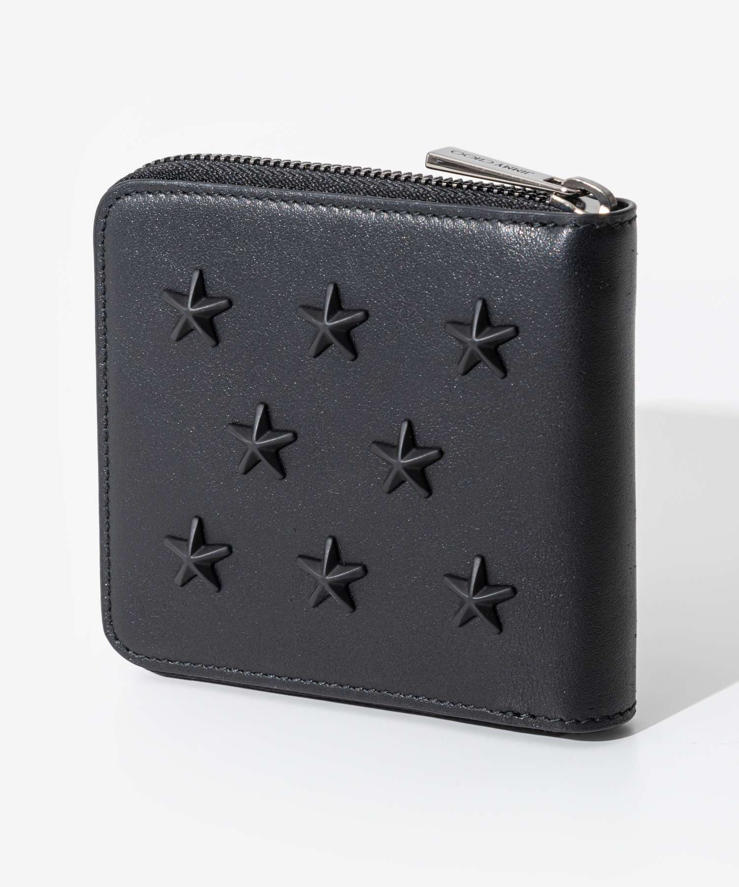 ジミーチュウスタッズ財布2つ折り財布本革