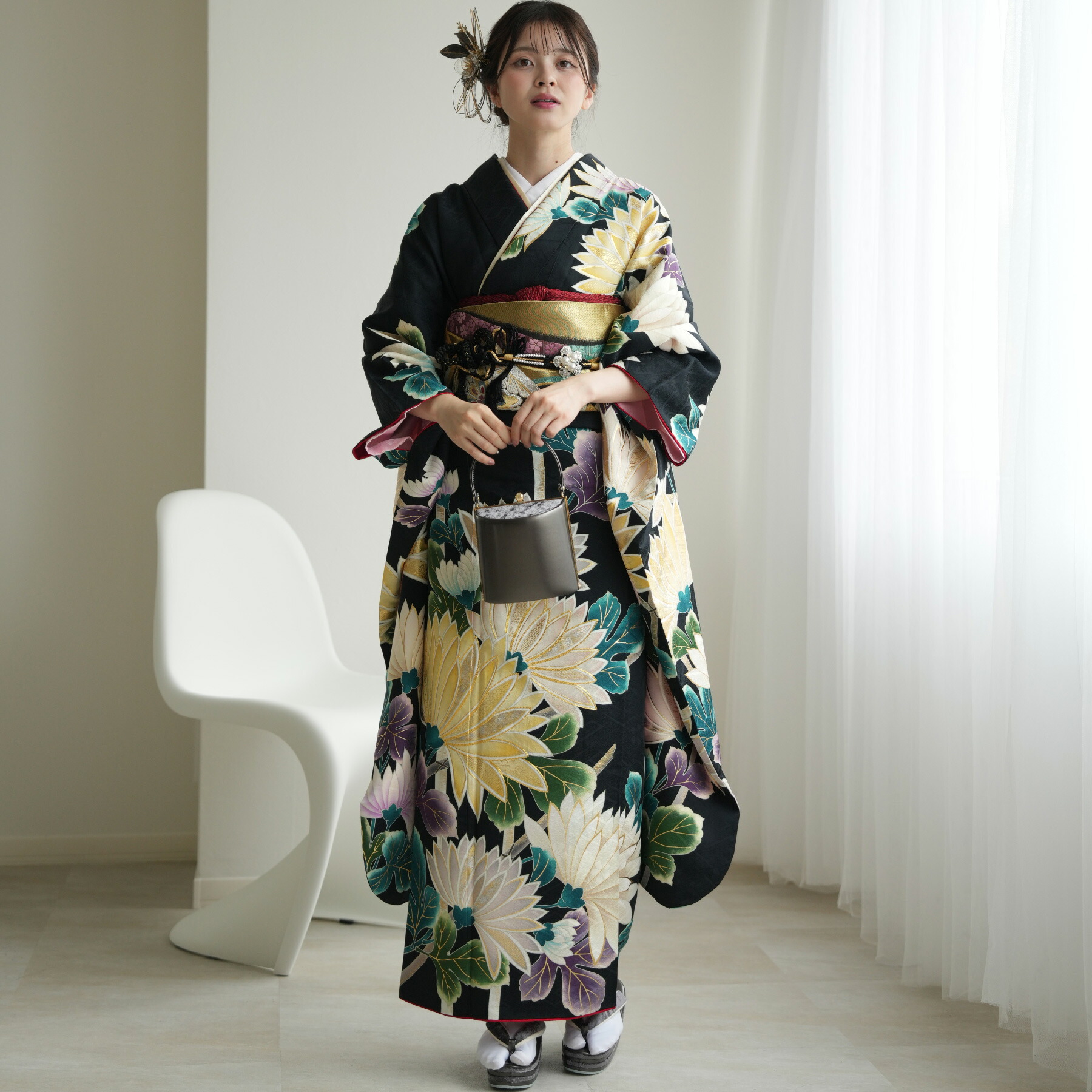 楽天市場】【10％OFF】【レンタル】【振袖 アンティーク正絹着物+正絹