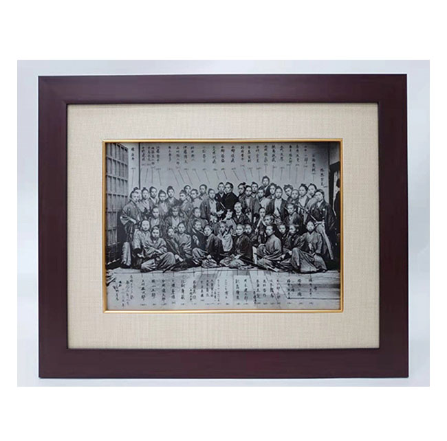 坂本龍馬 陶板 「フルベッキ群像写真」 有田焼 金龍窯 坂本龍馬 陶板