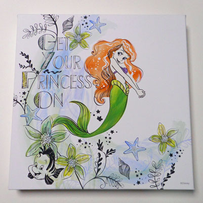 楽天市場】アートパネル ディズニー 【アリエル】 40角 インテリア