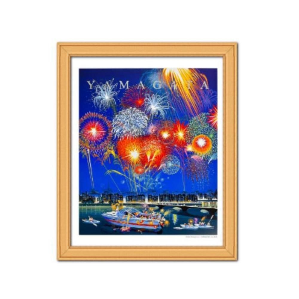 楽天市場】絵画 ヒロ・ヤマガタ ポスター ヒロヤマガタ ポスター 花火