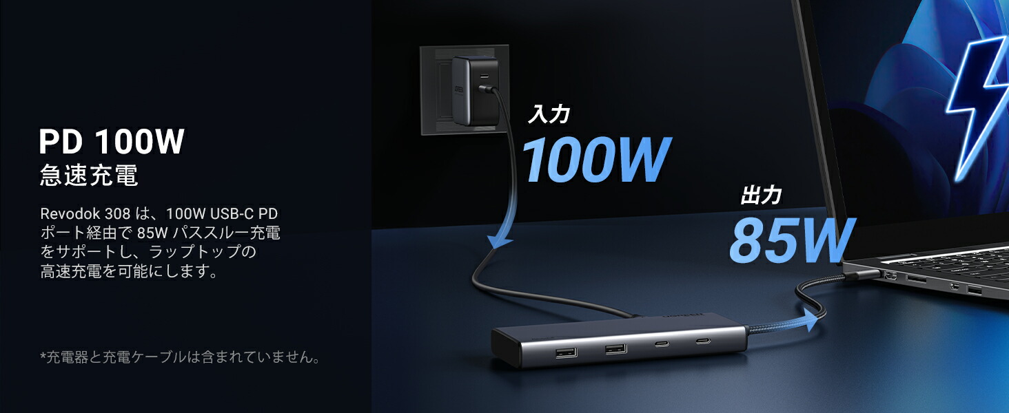 楽天市場】UGREEN Revodok USB-C ハブ ドッキングステーション 3画面