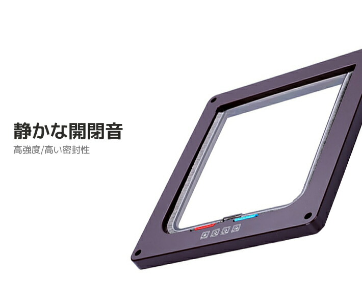 楽天市場】キャットドア ペットドア 説明書付き＜薄型Sサイズ＞ 4WAY