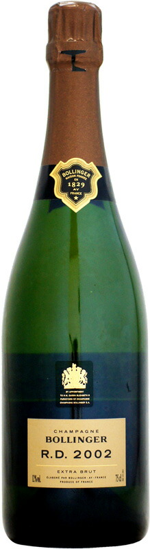 楽天市場】ボランジェ RD [2002]750ml : ウメムラ Wine Cellar