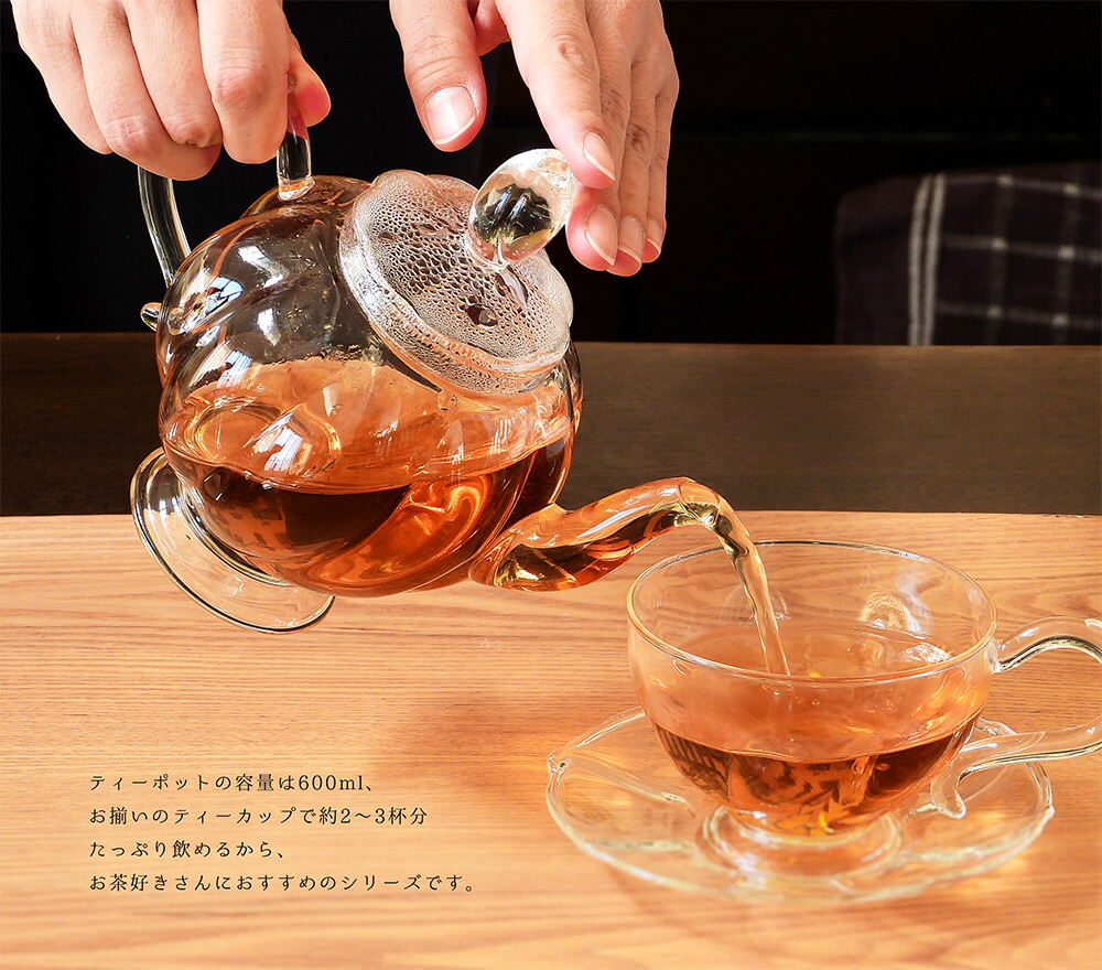 楽天市場】耐熱ガラス ティーカップ・ソーサーセット ポピンズ 220ml