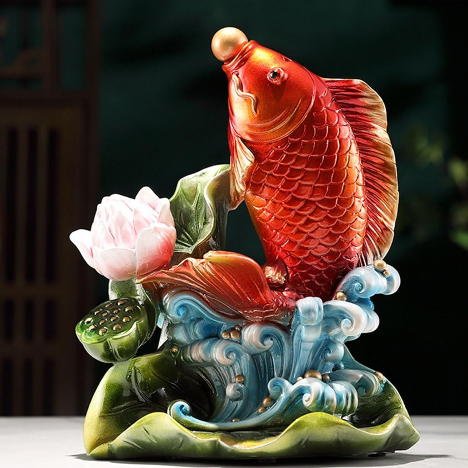 京都6☆ 双鯉 二匹鯉 縁起物 開運 置物 コイ こい インテリア