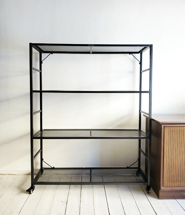 楽天市場】【送料無料】スチールラック4段ドロワー北欧 レトロ