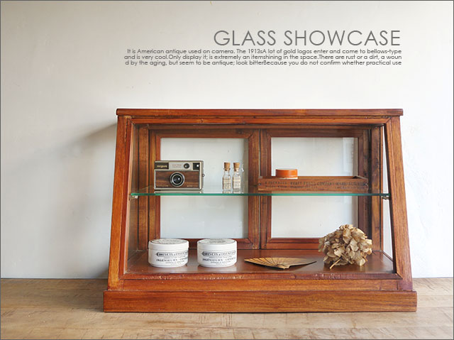 楽天市場】【送料無料】ウッドガラスショーケース2段タイプ/北欧