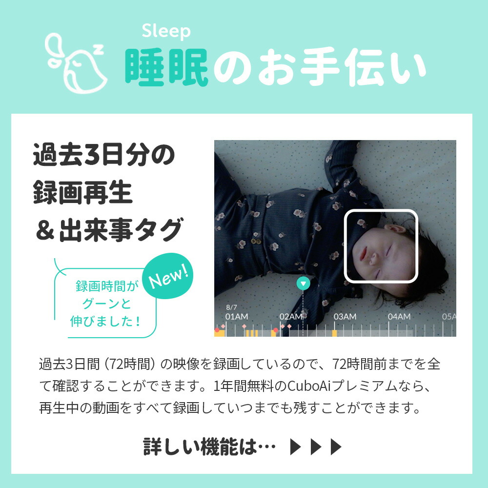 楽天市場】＜正規代理店＞CuboAi スマートベビーモニター 第3世代