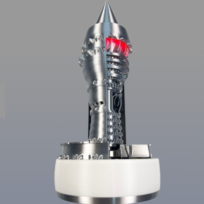 楽天市場】飛行機 エンジン 模型 完成品 タービン 回転 出力レバー