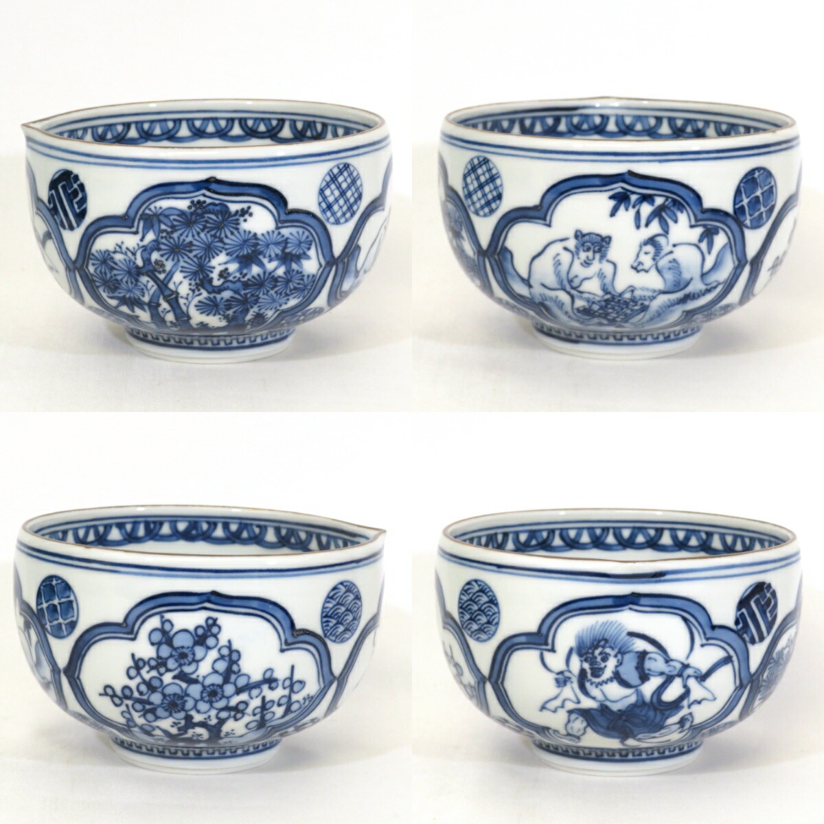 楽天市場】【十一月の特売品】平安 林秀峰作 祥瑞写 茶碗 干支 申 風神