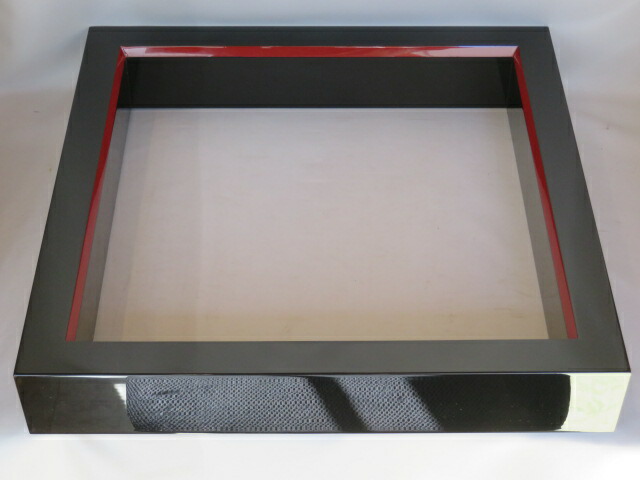 楽天市場】（十月◇特売品）輪島塗 茶平一斎作 縁朱 黒真塗炉縁 蝋色