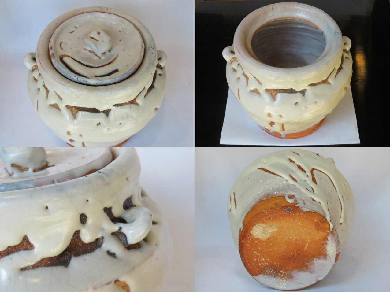 水指、萩焼、宇田川聖谷作 萩焼水指 宇田川聖谷作 茶道具 Antique