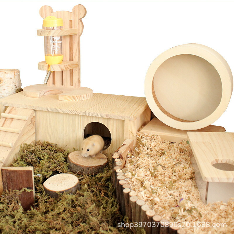 楽天市場】回し車 小動物 ペット 木製 静音 遊具 ホイール ランニング