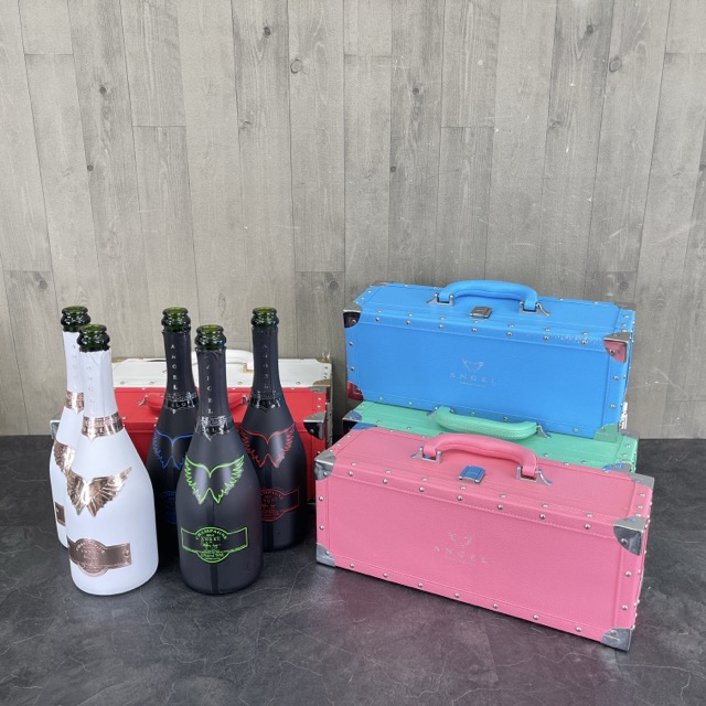 ANGEL シャンパンボトルセット 3本 空瓶 バラ売り可 ANGEL CHAMPAGNE
