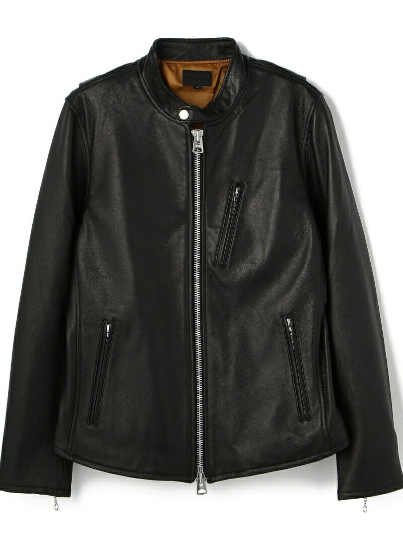 Danke Schön. レザーシングルライダースジャケット L 黒