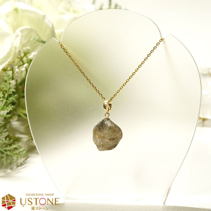 楽天市場】フェナカイト ペンダントトップ 原石 K18 ロシア産 天然石