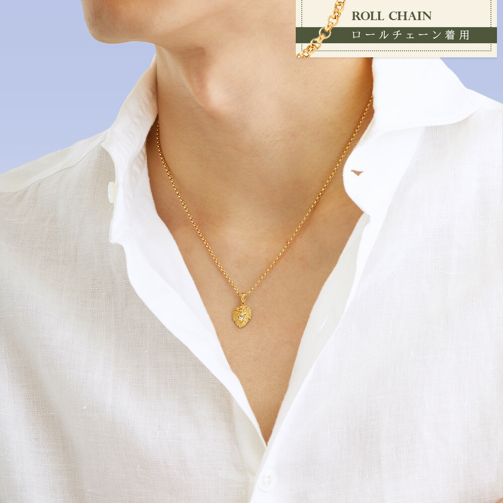 楽天市場】18金 メンズ ネックレス 18K イエローゴールド ダイヤモンド