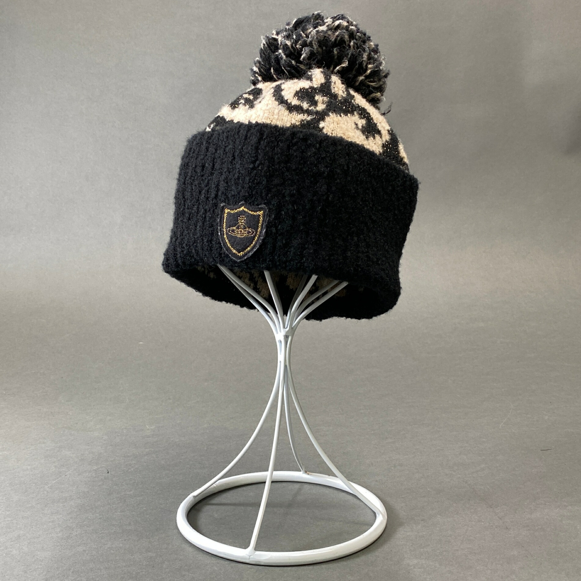 Vivienne Westwood ボンボン付き 帽子 アンゴラ ウール S-M Vivienne