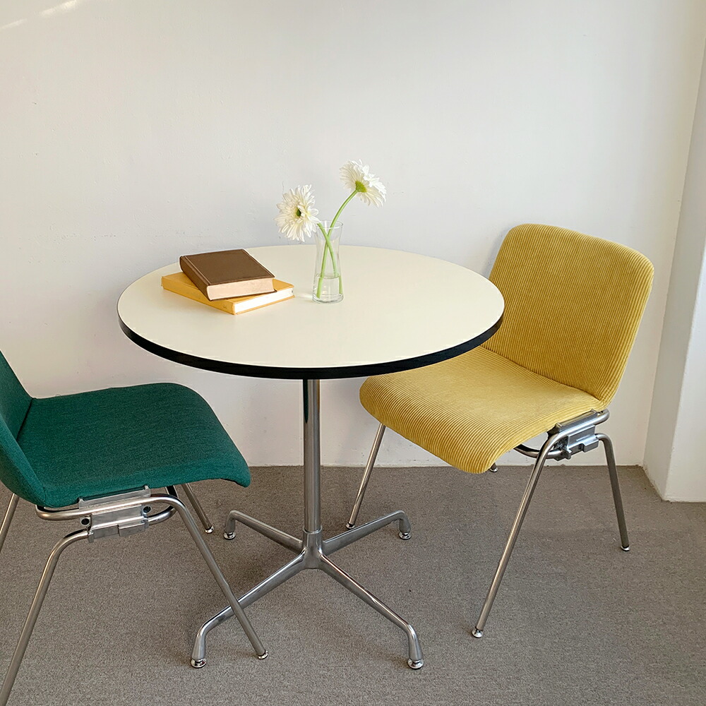 ラウンドテーブル/コーヒーテーブル/ガラス/3段/レトロポップ/スペース